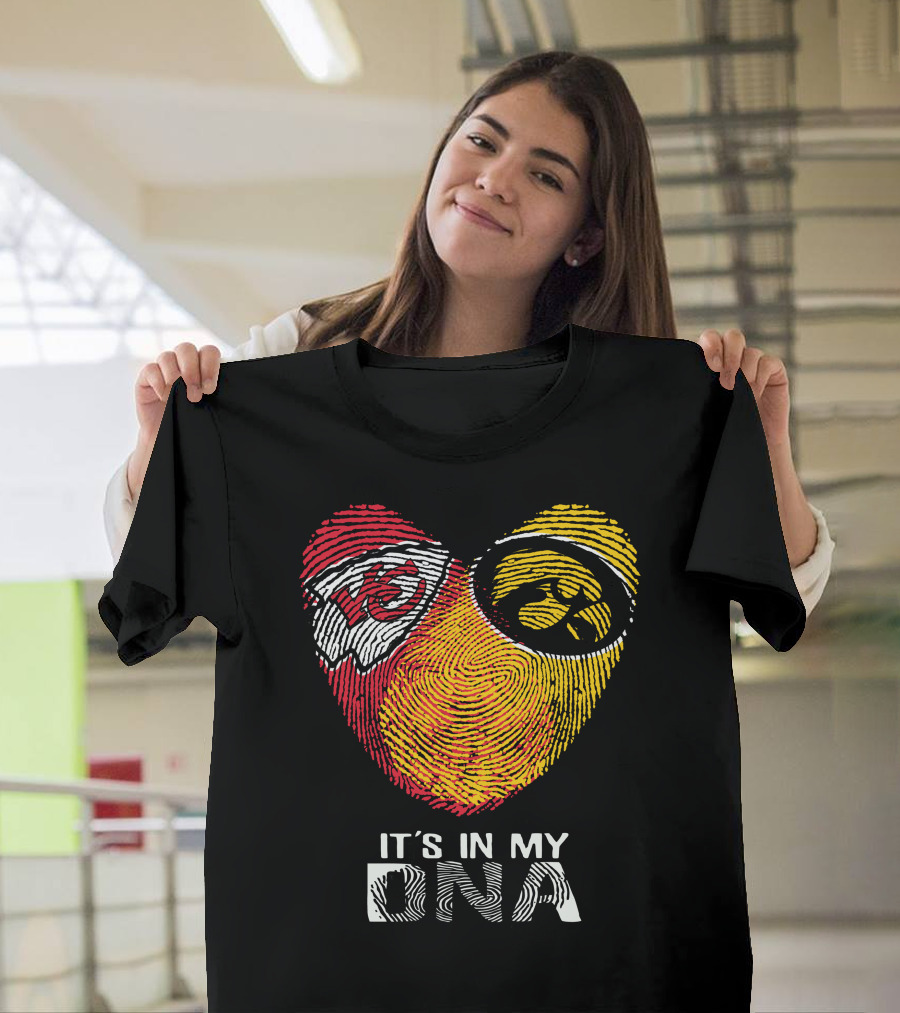 Kansas City Chiefs Iowa Hawkeyes It's In My DNA T-Shirt