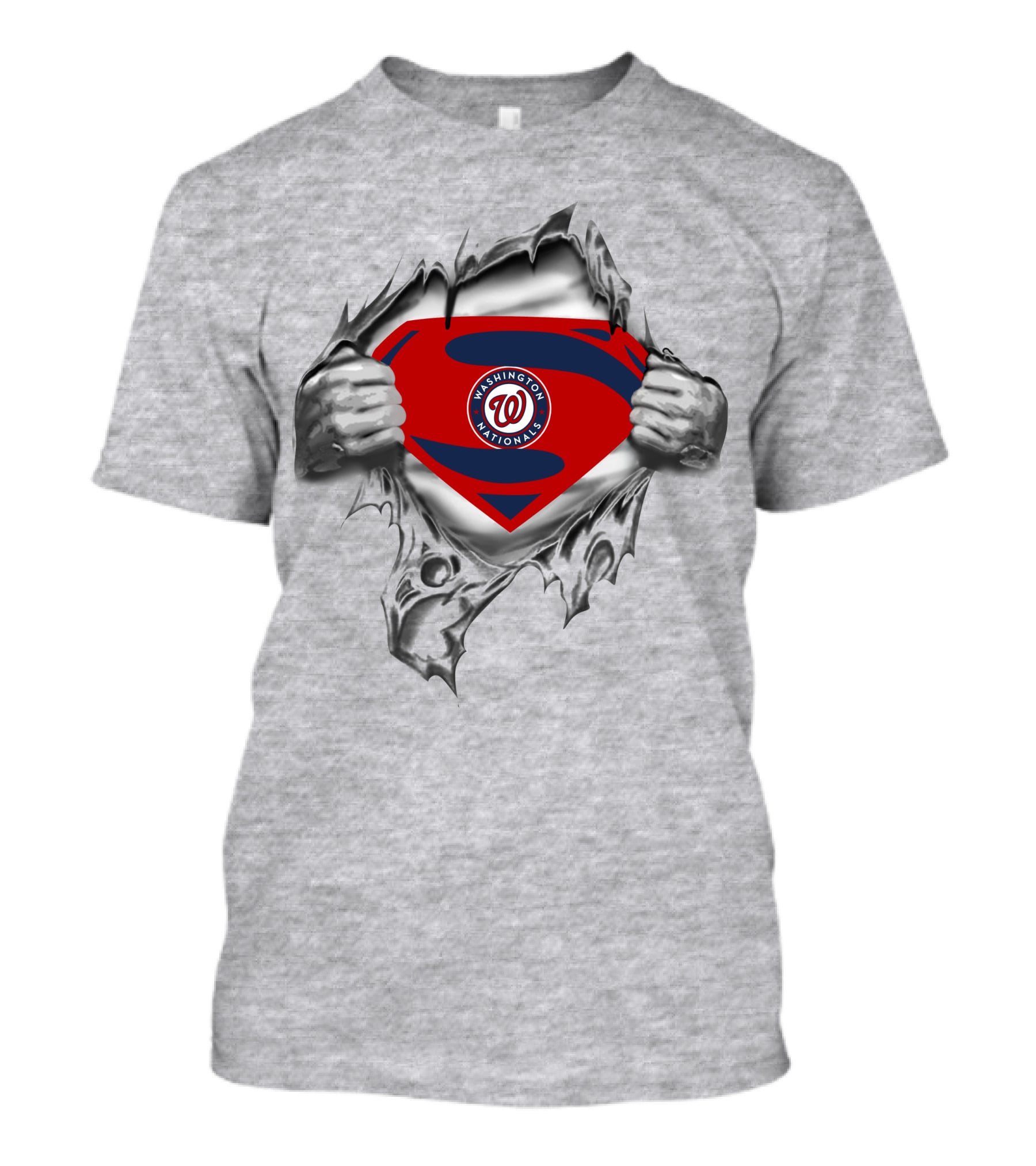 Washington Nationals Superman Logo Superhero Edition T-Shirt