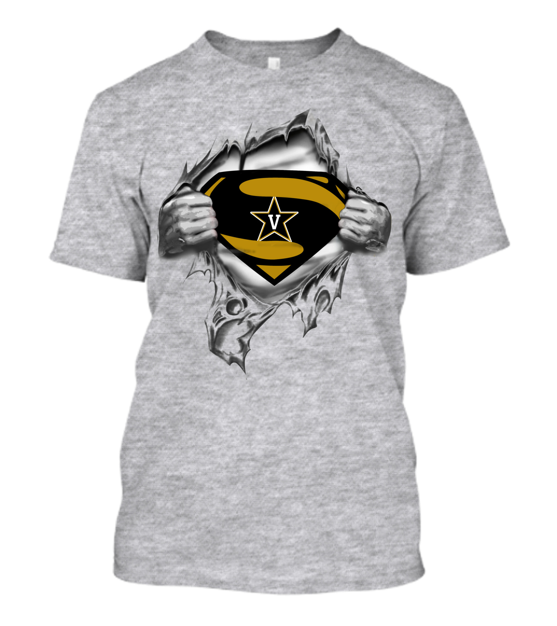 Vanderbilt Super Man Logo Star Burst T-Shirt