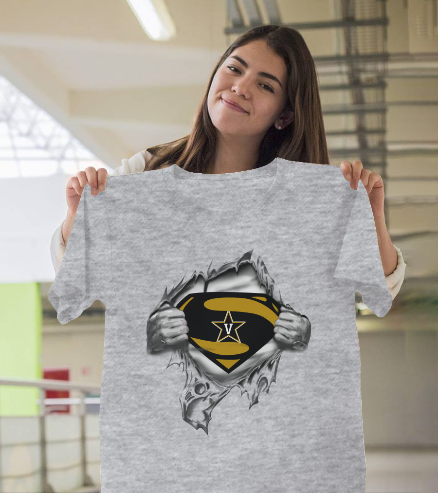 Vanderbilt Super Man Logo Star Burst T-Shirt