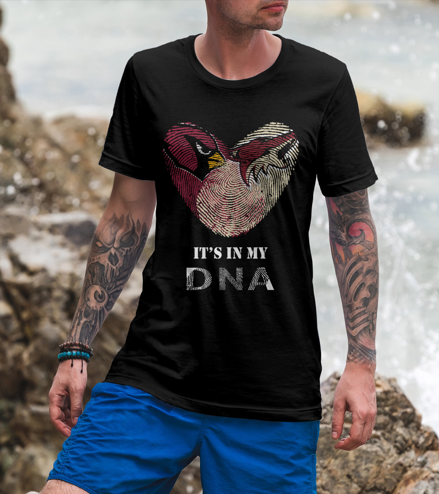 Cardinals Arizona Coyotes Heart It's In My Dna T-Shirt