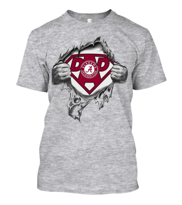 Alabama Crimson Tide Dad Super Hero T-Shirt