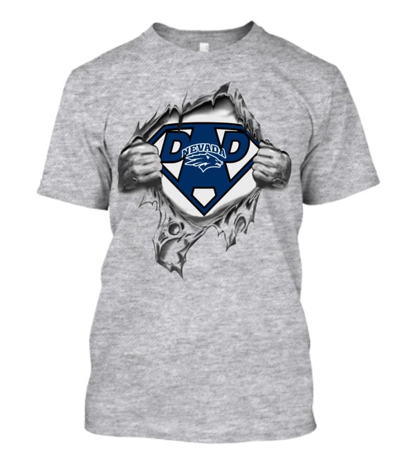 Nevada Wolf Pack Super Dad Superman T-Shirt