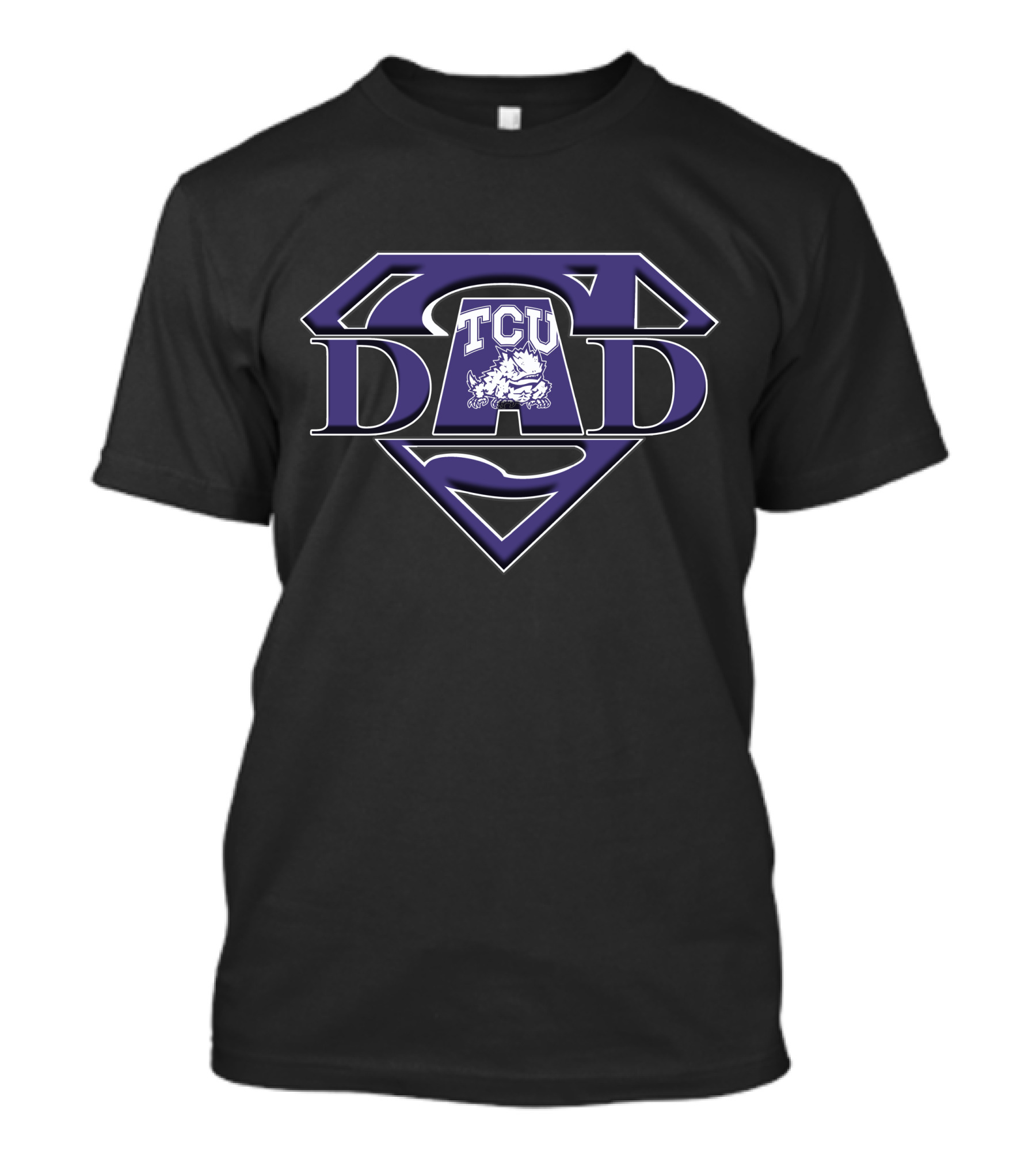 TCU Horned Frogs Super Dad Emblem T-Shirt