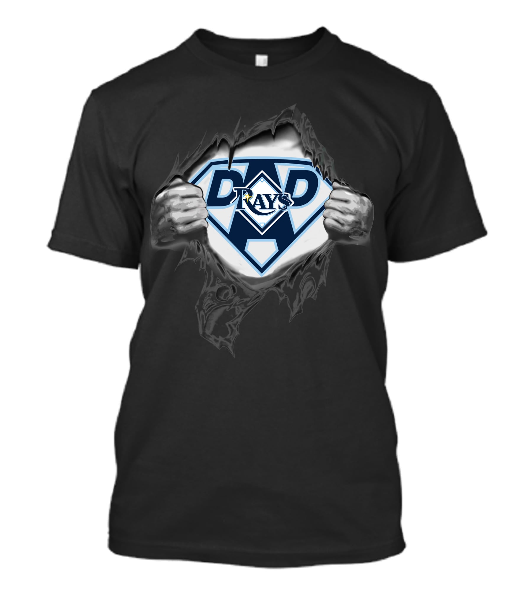 Tampa Bay Rays Dad Superhero T-Shirt