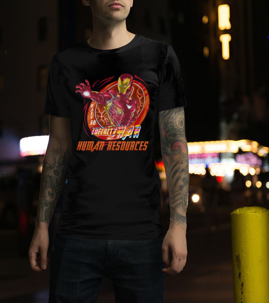 Mark 50 Infinity War Iron Man Human Resources T-Shirt