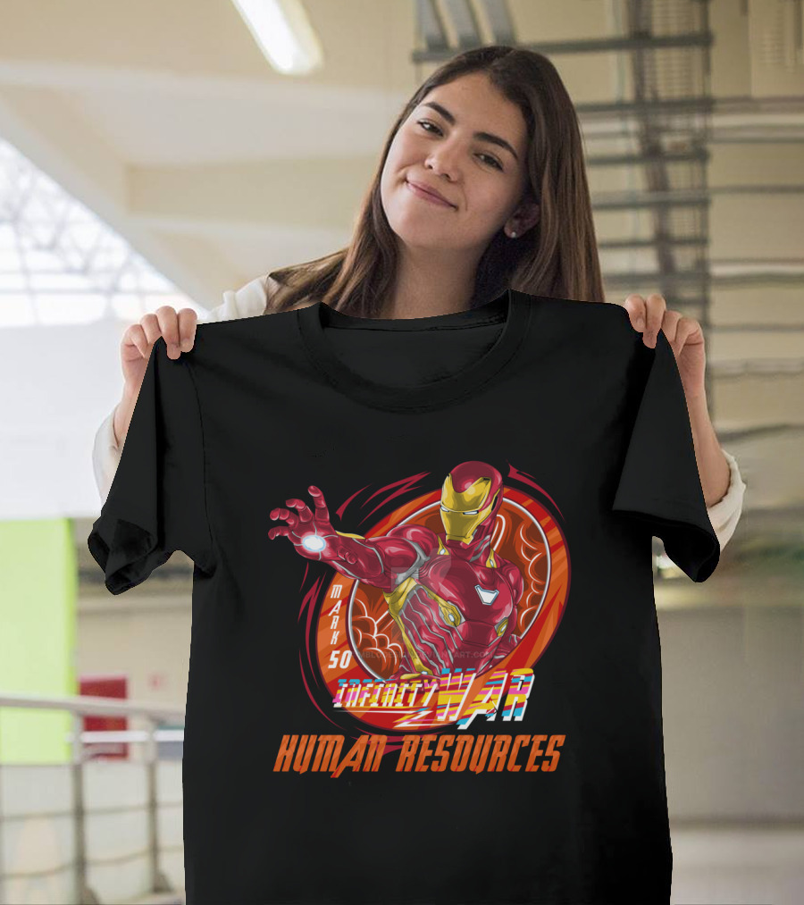 Mark 50 Infinity War Iron Man Human Resources T-Shirt