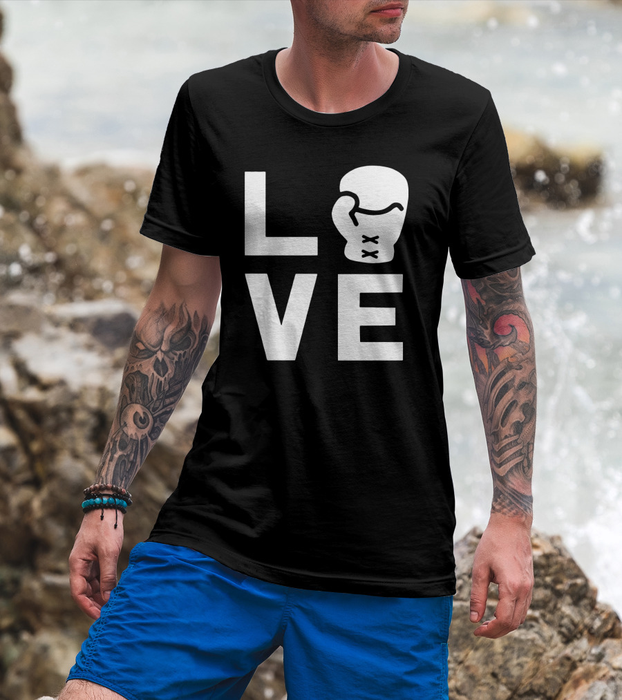 Love Boxing Glove Cool Boxer Iconic Sports T-Shirt