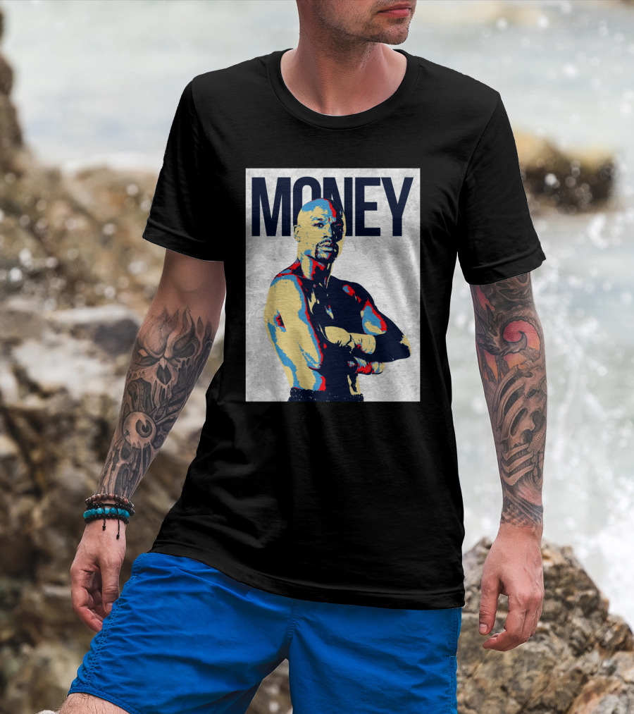 Money Boxer In Multicolor Pop Art Style T-Shirt