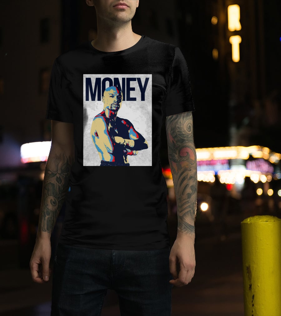 Money Boxer In Multicolor Pop Art Style T-Shirt