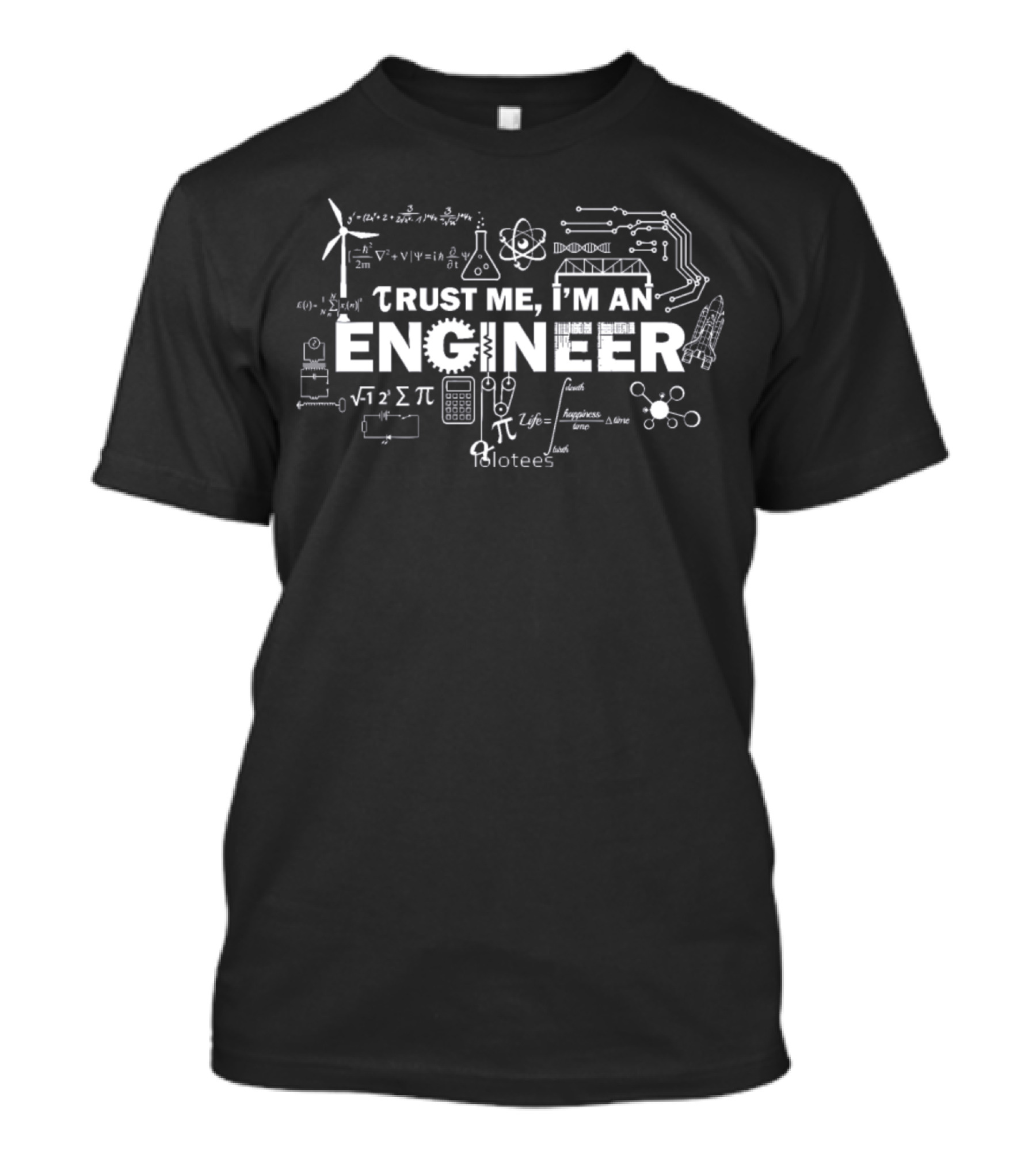 Trust Me I'm An Engineer Mathematical And Scientific Formulae T-Shirt