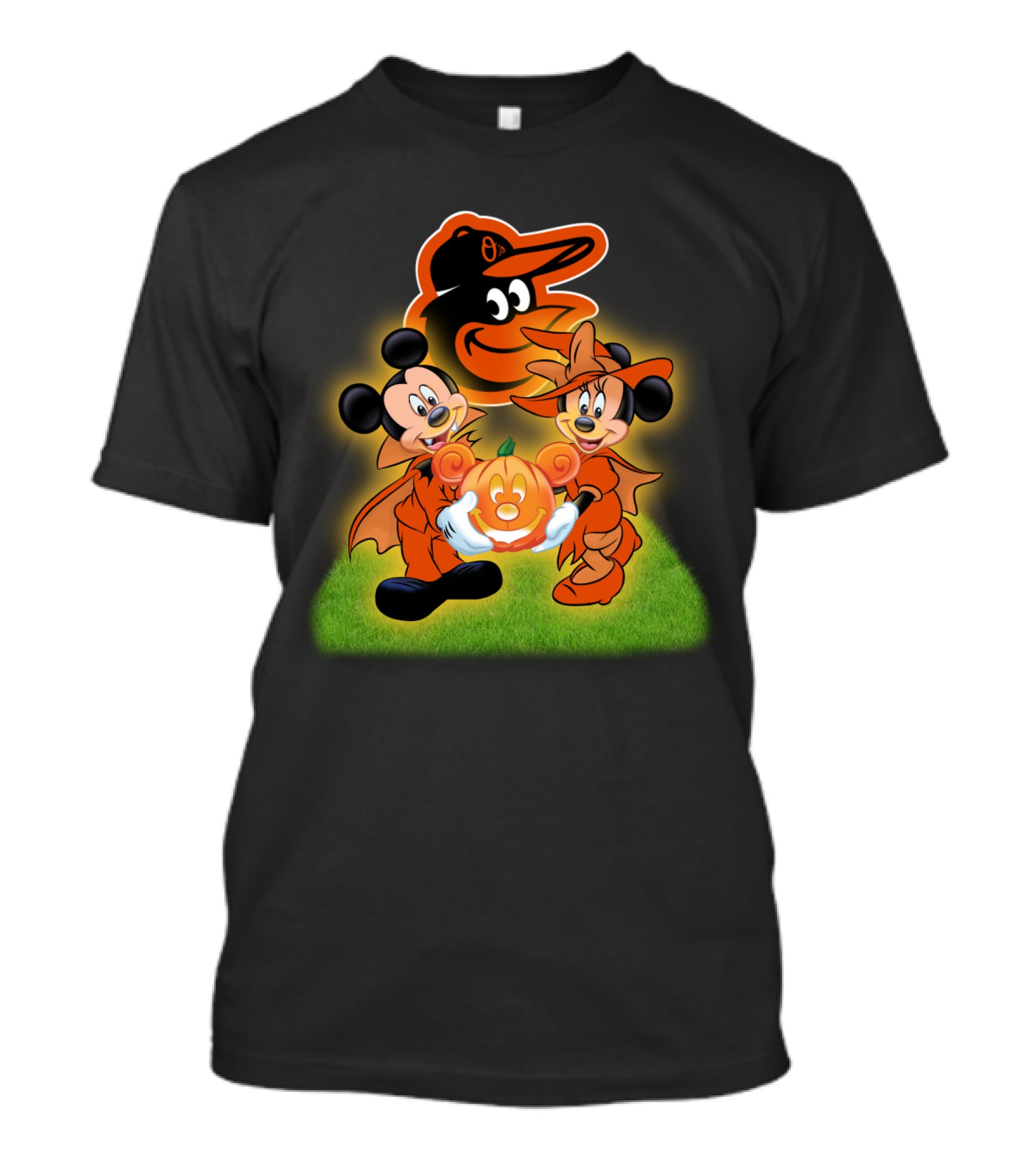 Baltimore Orioles Halloween Mickey Pumpkin T-Shirt