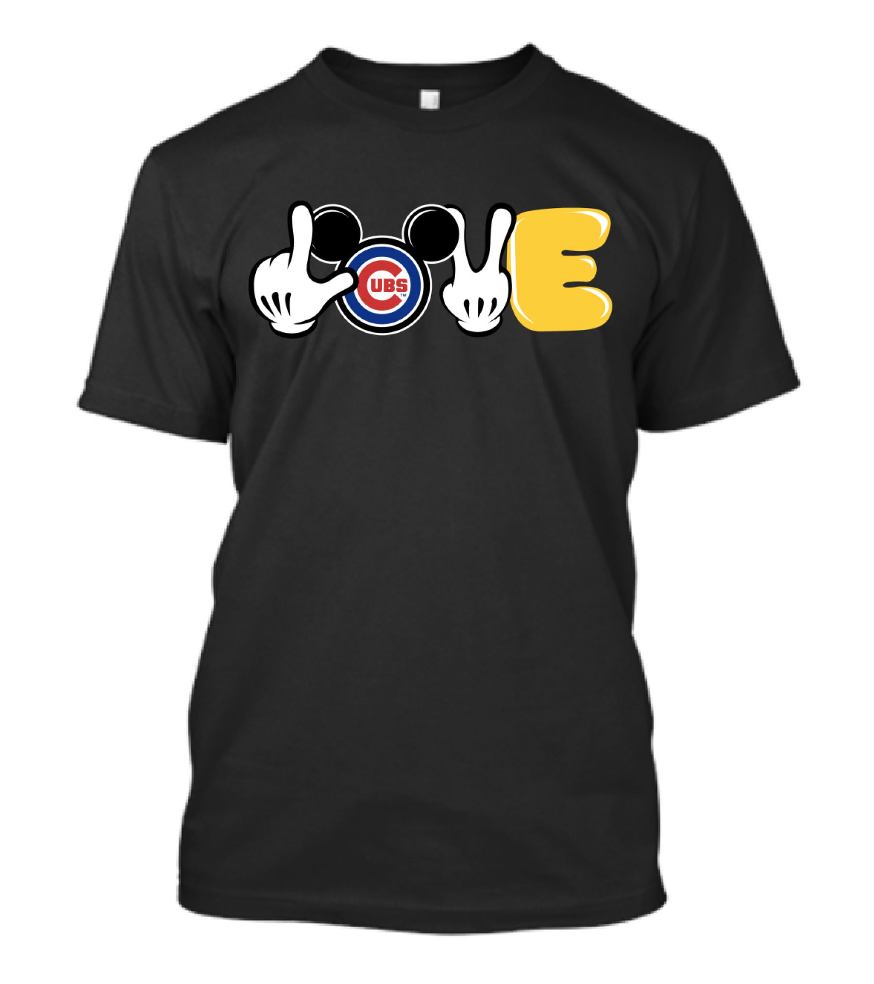Love Chicago Cubs Mickey Ears T-Shirt