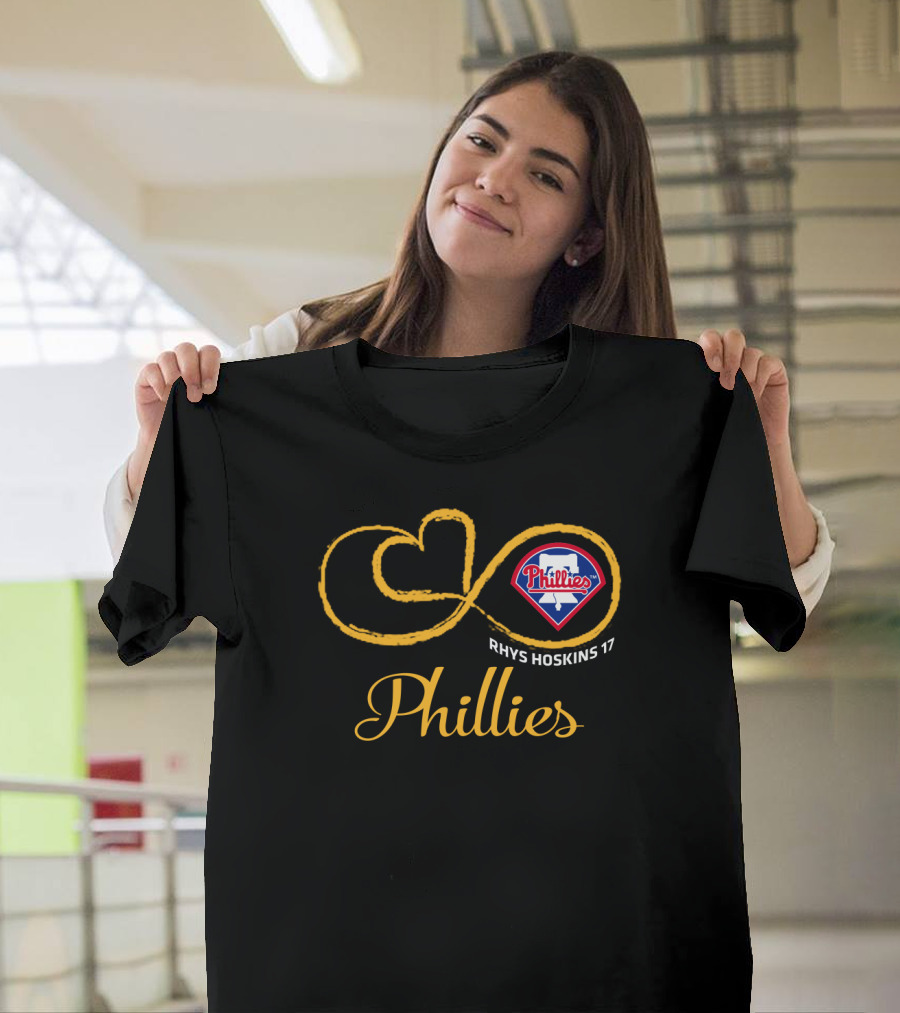 Philadelphia Phillies Rhys Hoskins 17 Infinity T-Shirt