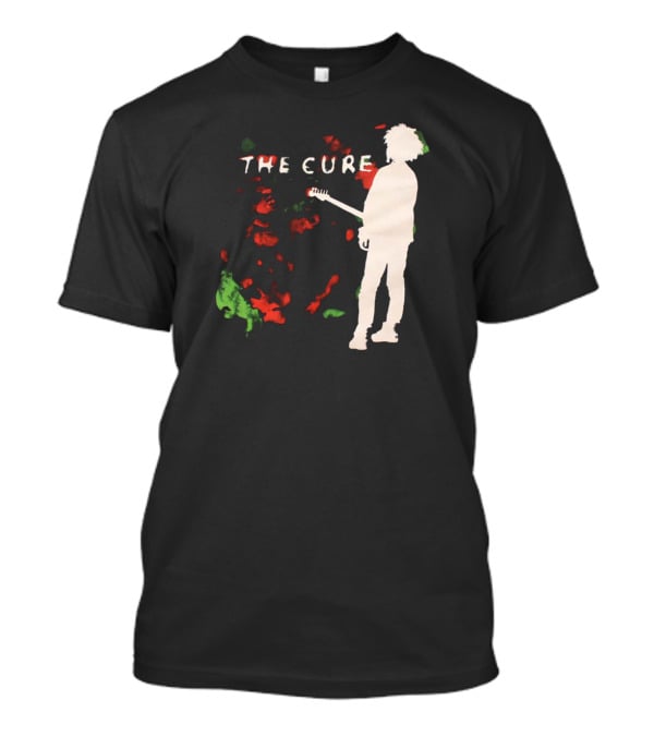 The Cure Guitarist Silhouette With Abstract T-Shirt