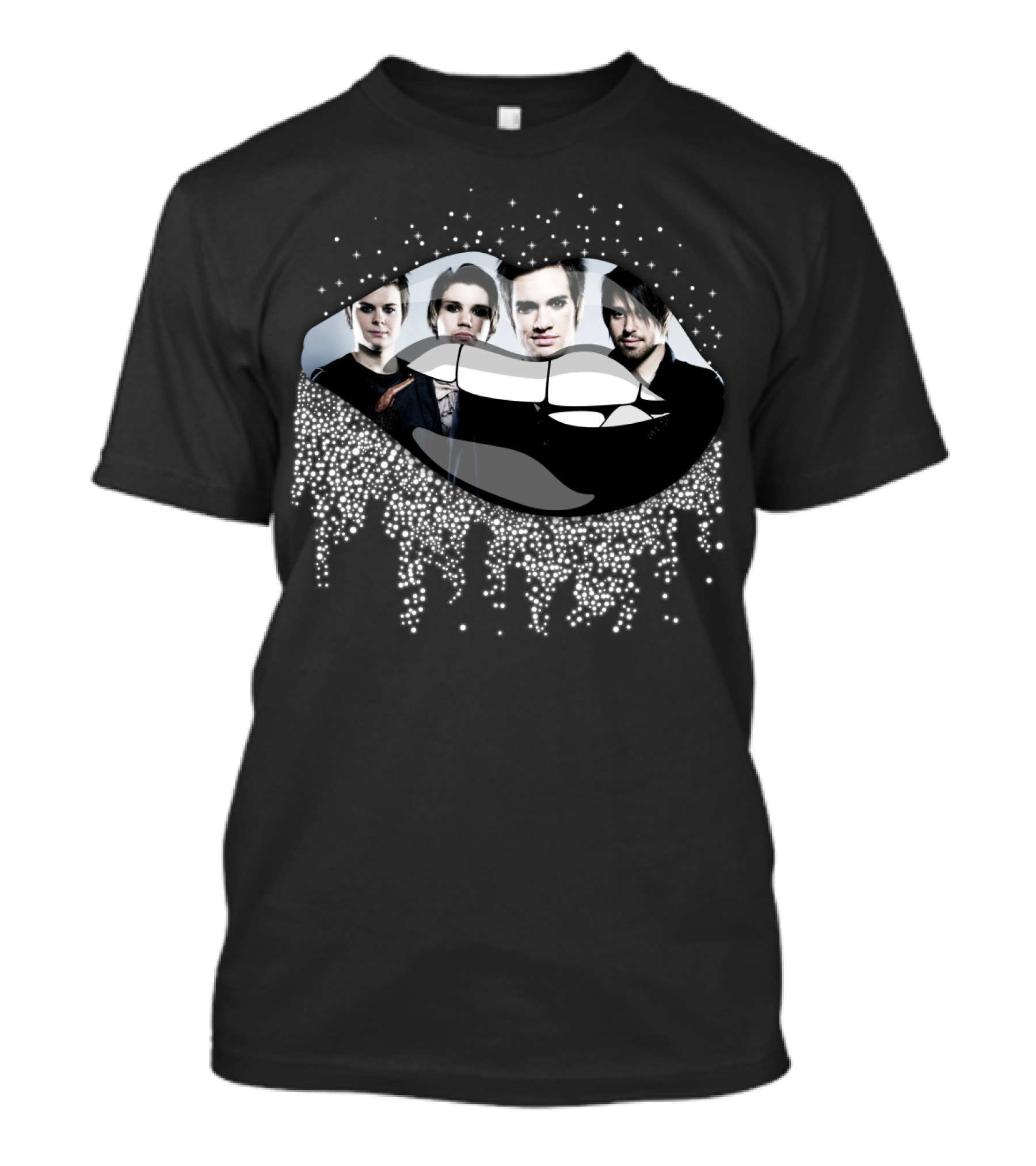 Sparkling Lip Dripping Band Portrait Panic At The Disco T-Shirt