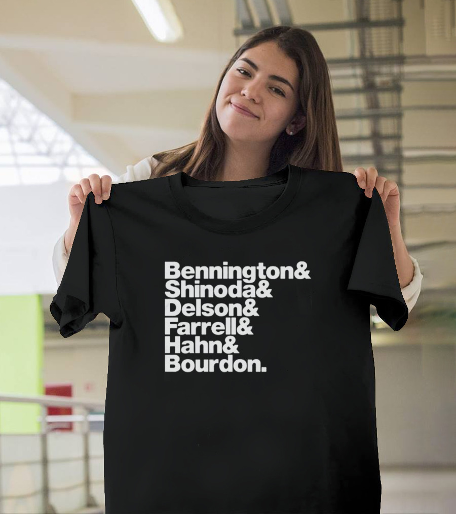 Bennington Shinoda Delson Farrell Hahn Bourdon Rock Band Linkin Park T-Shirt