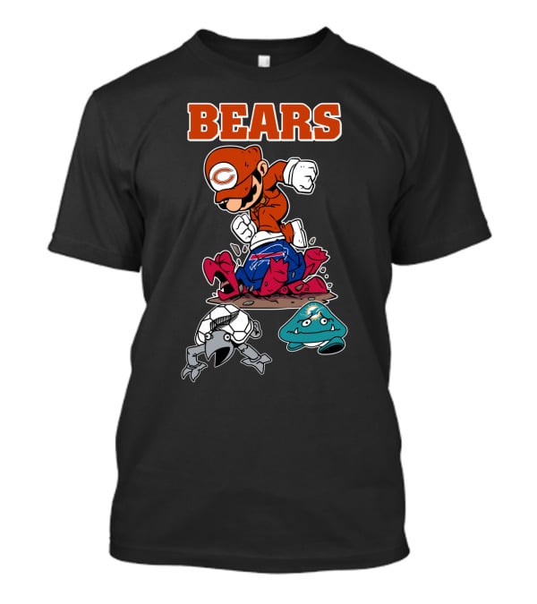 Bears Chicago Football Gamer Crossover T-Shirt