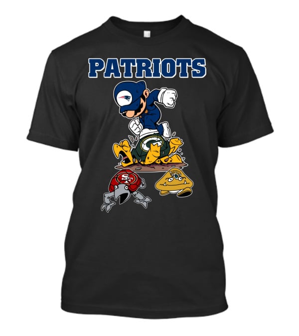 Patriots New England Cartoon Character Rivalry Victory T-Shirt