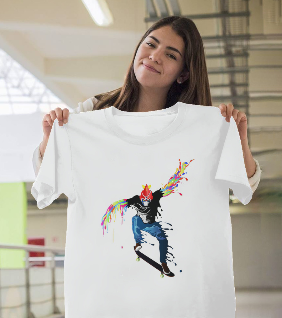 Voltes V Skater Color Splash Jump T-Shirt