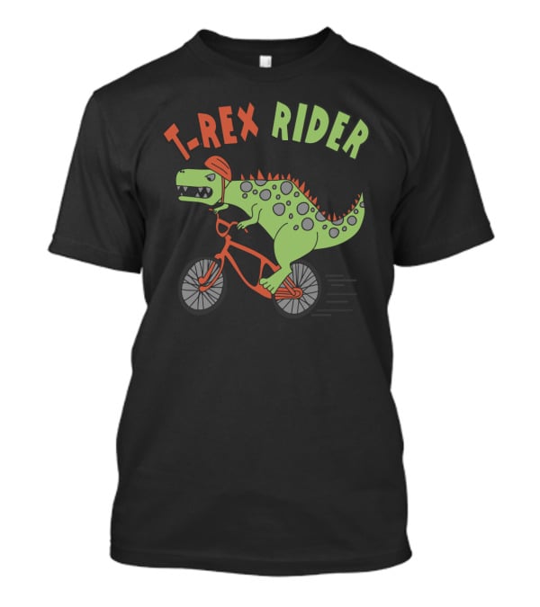T REX RIDER Dinosaur Biking Adventure With Helmet And Speed T-Shirt