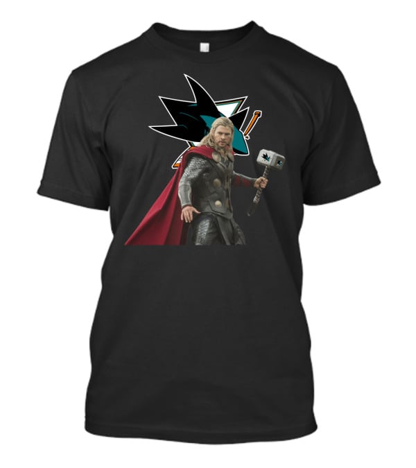 San Jose Sharks Thor Hammer Hero T-Shirt