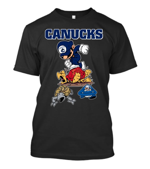 Vancouver Canucks Mario Style Hockey Rival Matchup T-Shirt