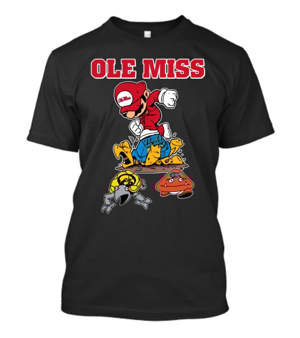 Ole Miss Football Mascots Collision With Inspired Characters T-Shirt