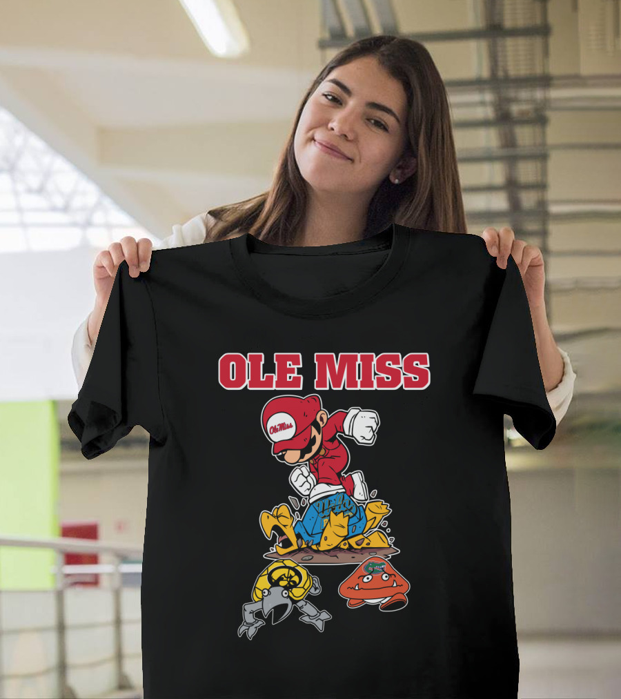 Ole Miss Football Mascots Collision With Inspired Characters T-Shirt