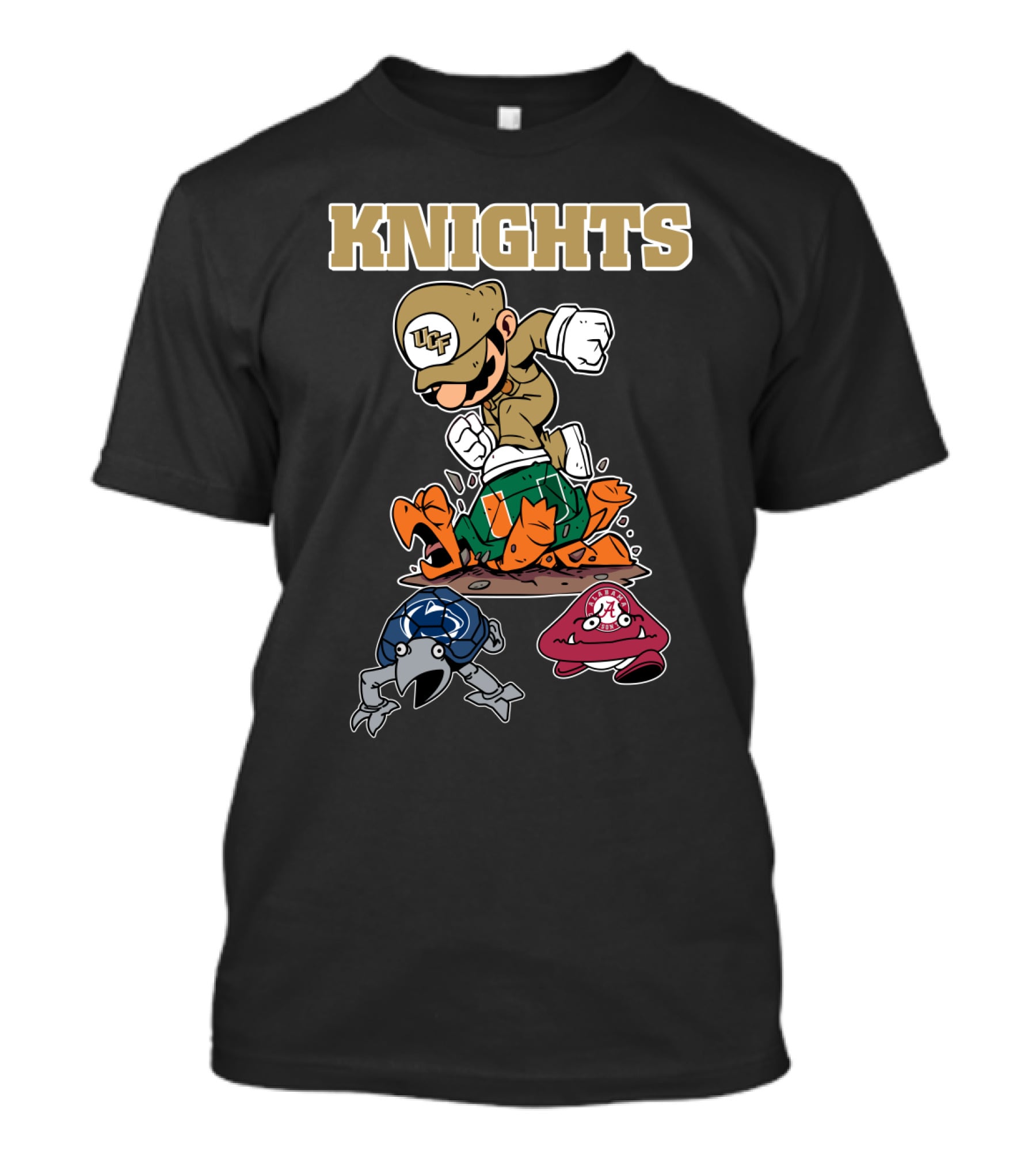Ucf Knights Football Rivalries Featuring Defeated Mascots T-Shirt