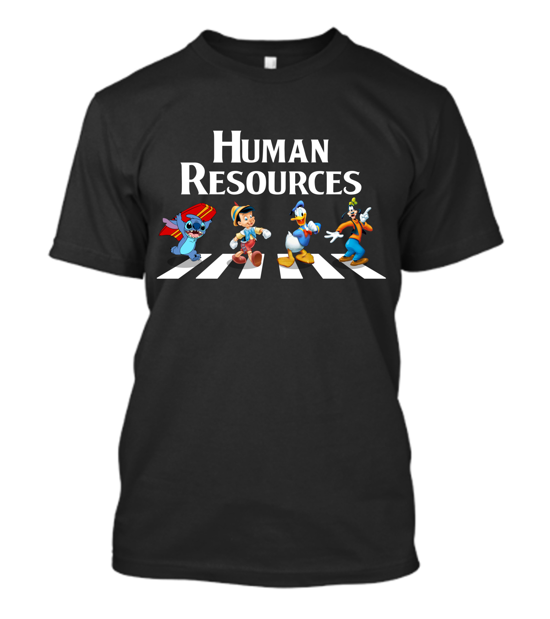 Human Resources Abbey Road Characters T-Shirt