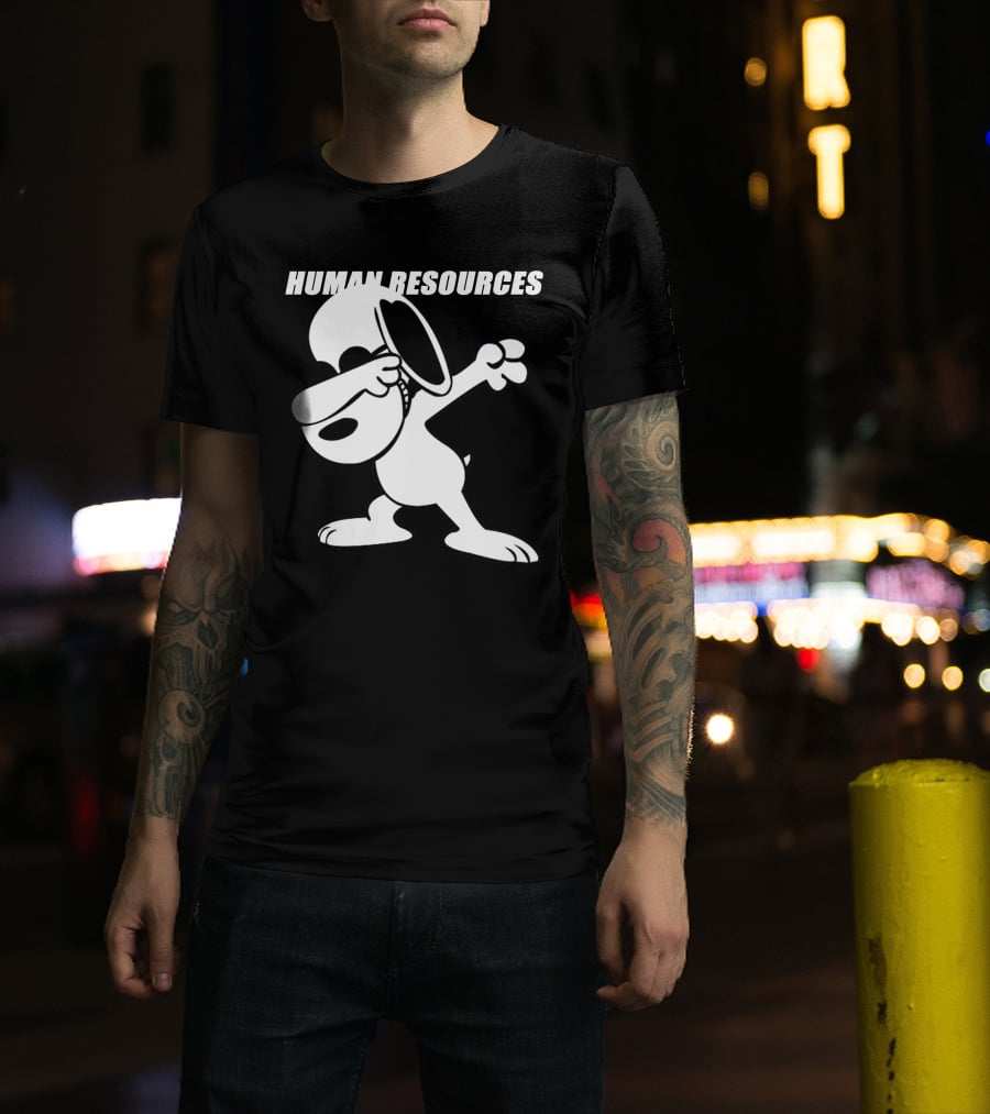 Snoopy Dabbing Human Resources T-Shirt