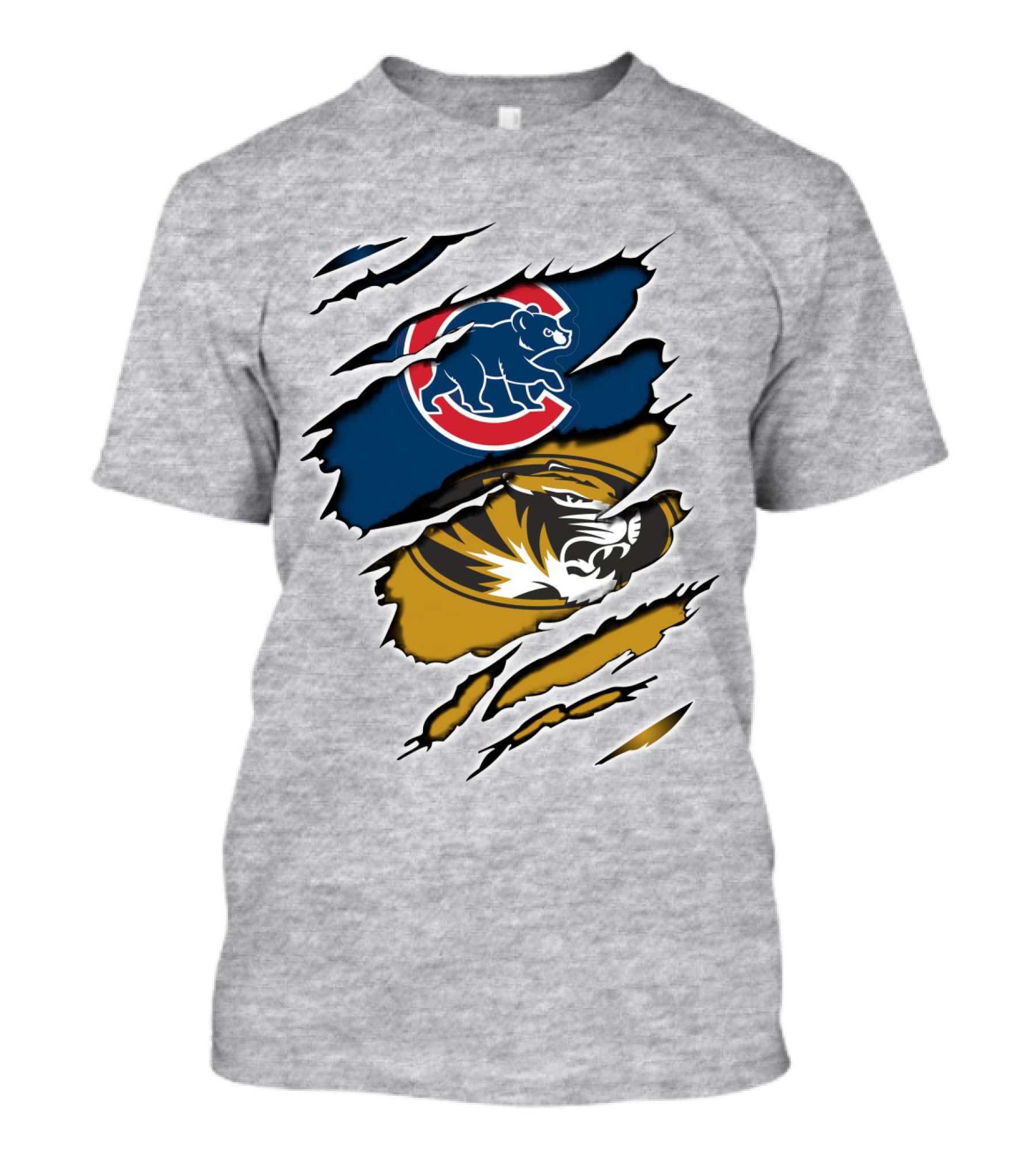 Chicago Cubs Missouri Tigers Mashup T-Shirt