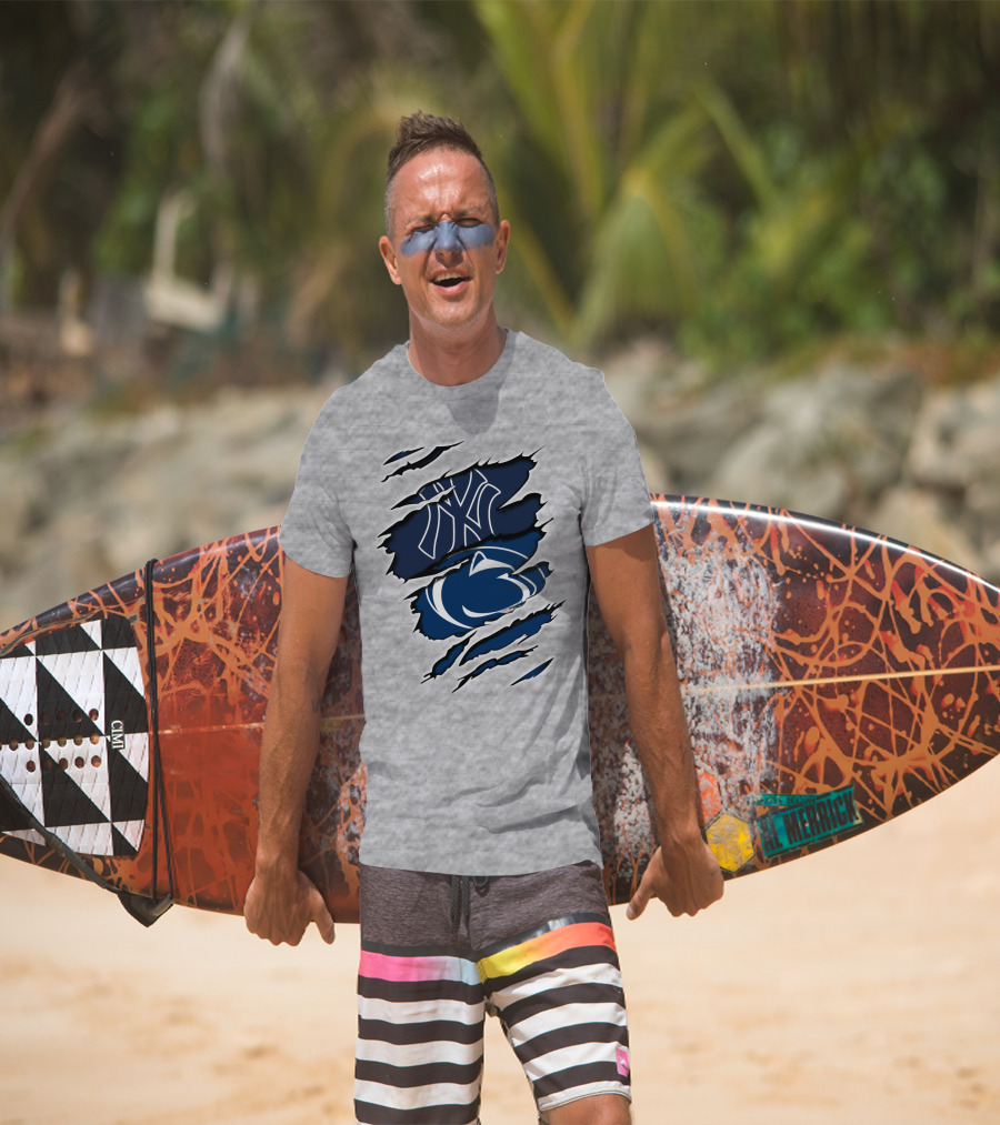 Yankees Penn State Logo Fusion T-Shirt