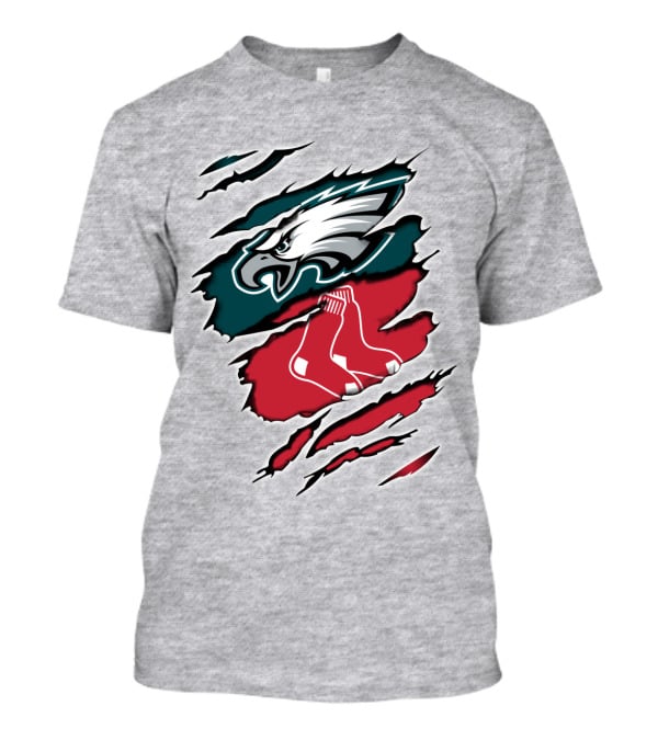 Eagles Redsox Logo Fusion T-Shirt