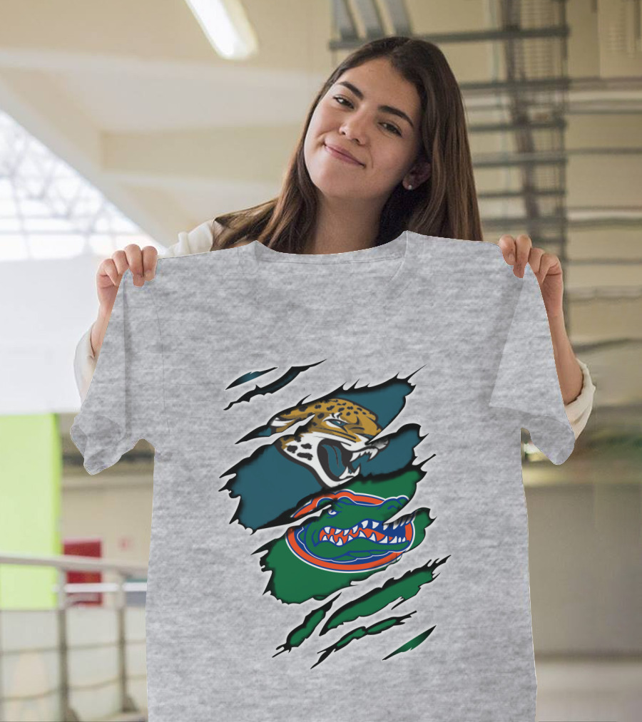 Nfl Jaguars Gators Florida Football Team Rivalry T-Shirt