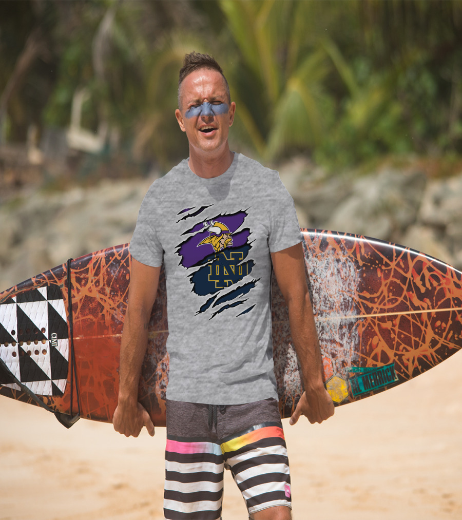 Vikings Notredame Logo Fusion T-Shirt