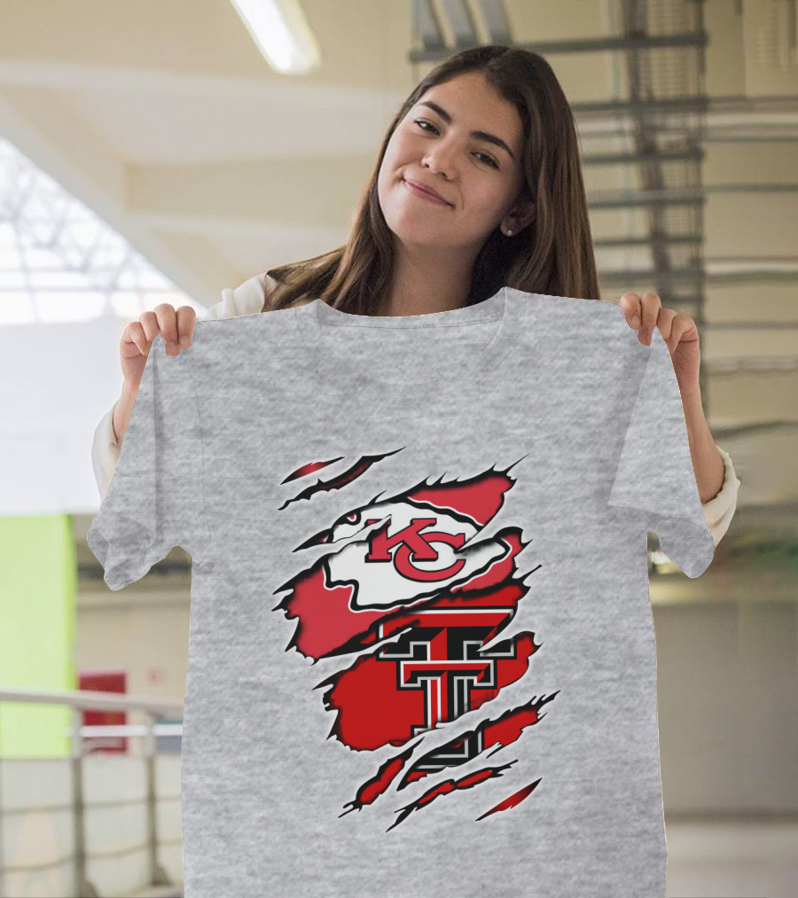 Kansas City Chiefs Texas Tech University Red Raiders Chiefs Texas T-Shirt