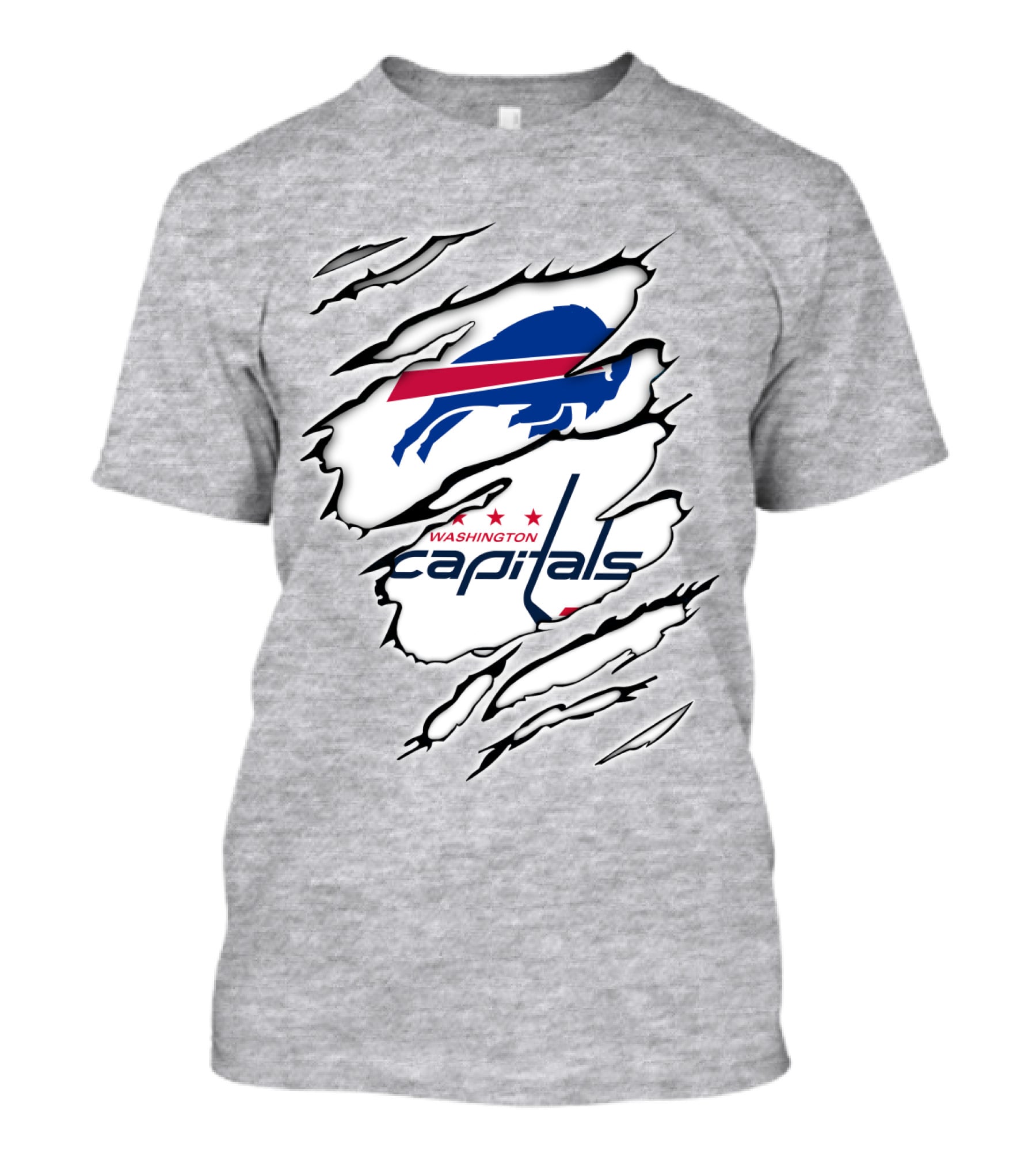 Buffalo Bills Washington Capitals Crossover Collaboration T-Shirt