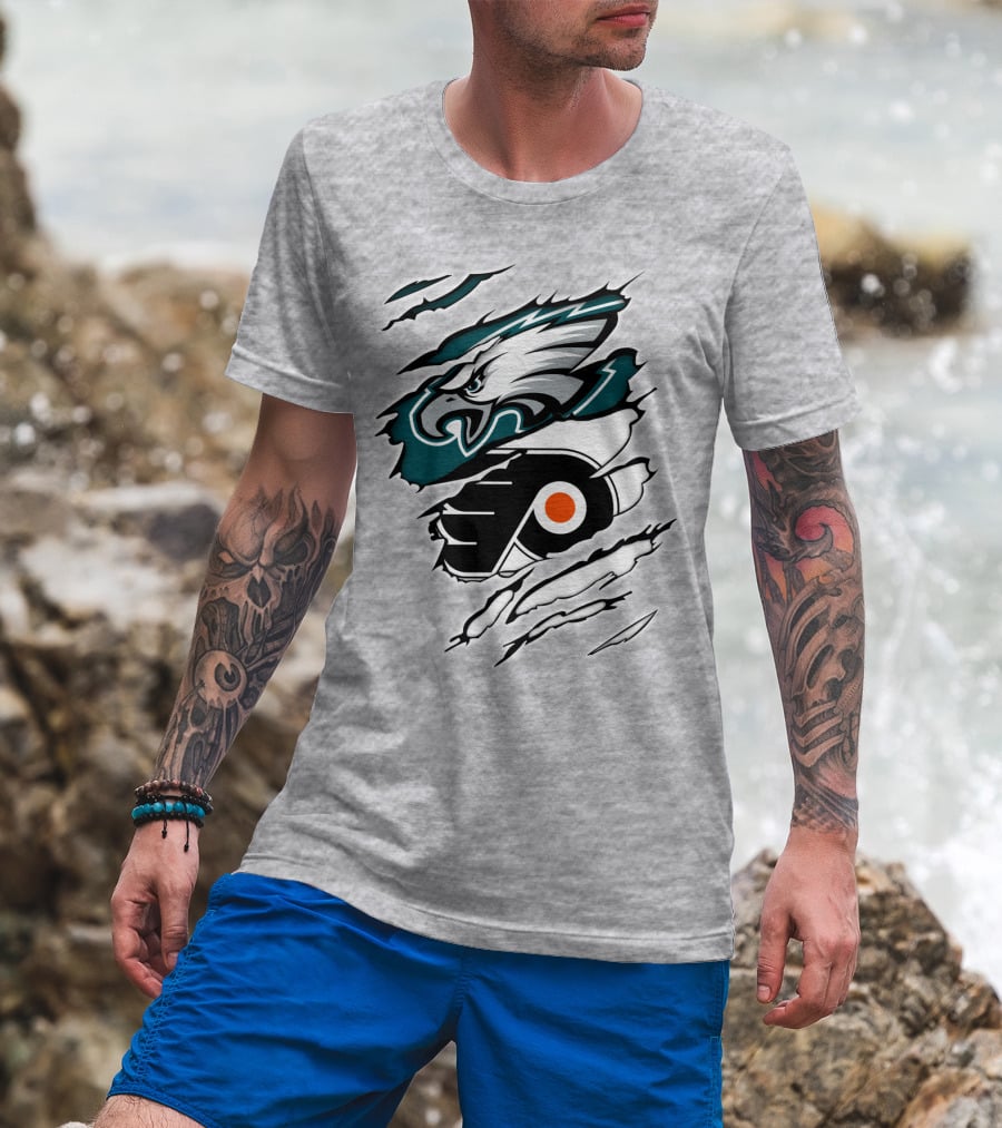 Philadelphia Eagles Flyers Team Fusion T-Shirt