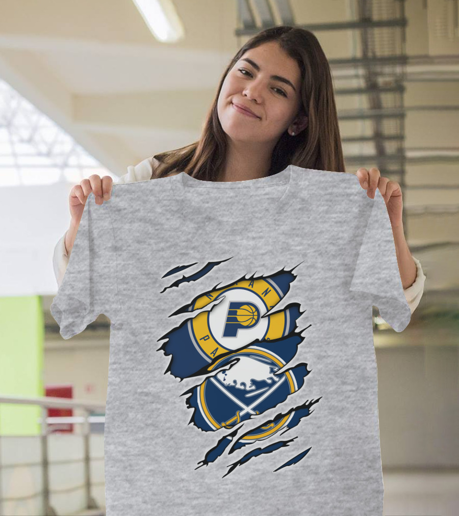 Indiana Pacers Buffalo Sabres Crossover T-Shirt