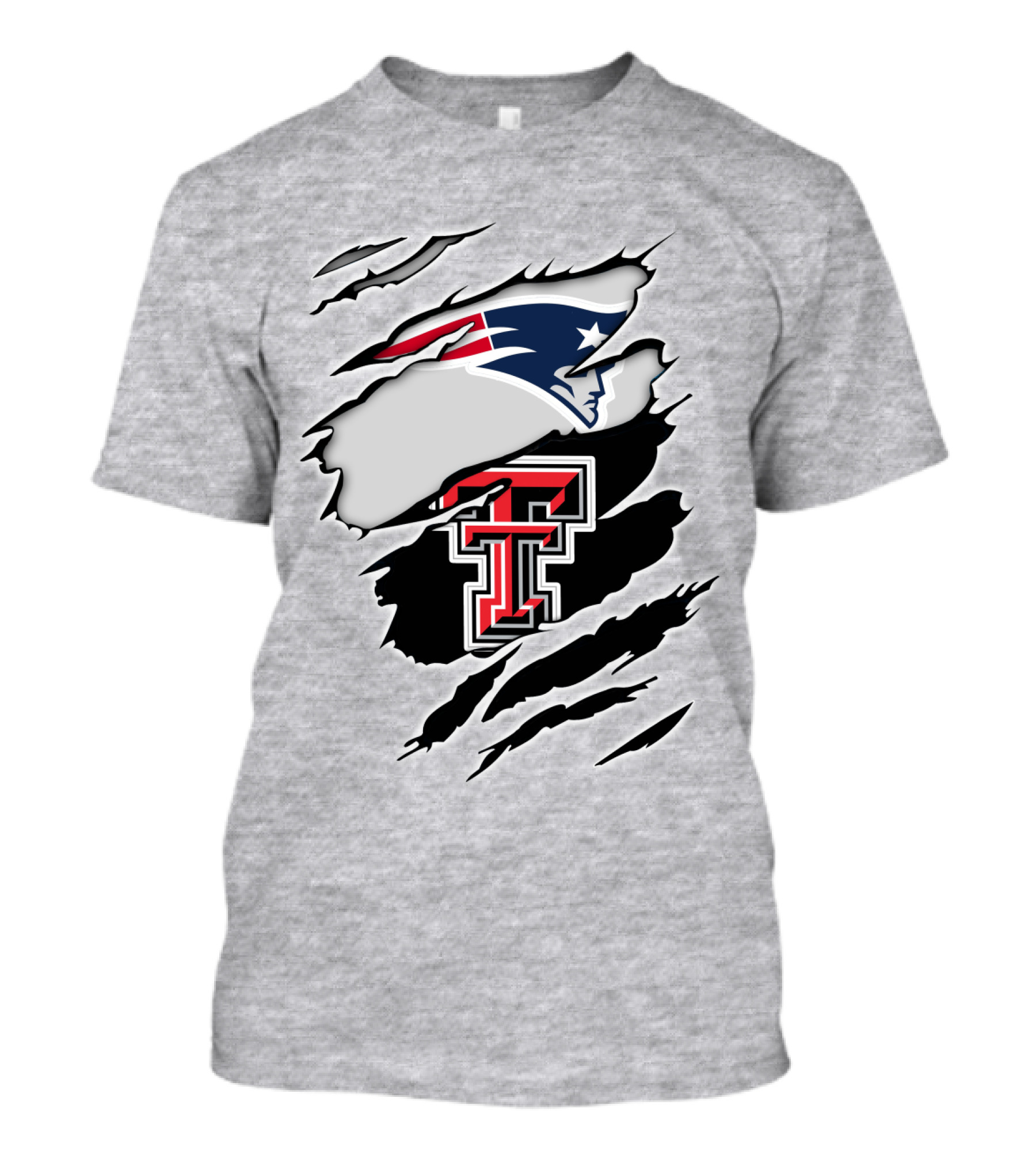 Patriots Texas Tech Double T Logo Fusion T-Shirt