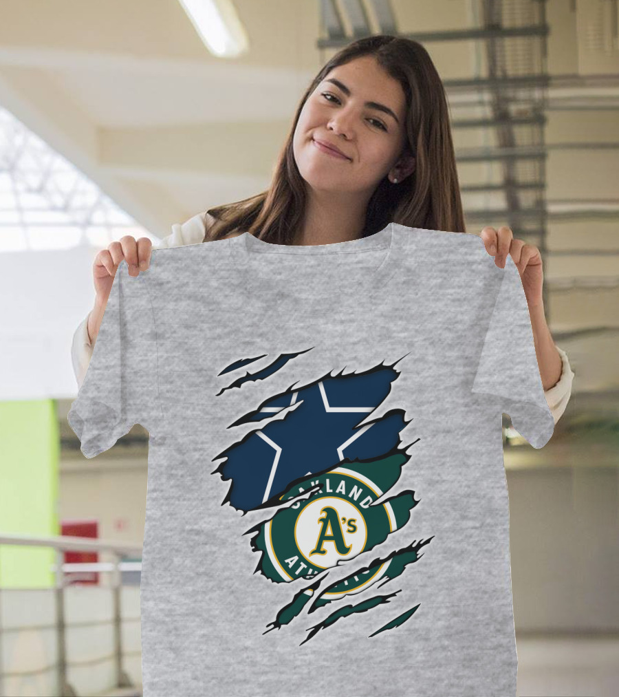 Oakland Athletics Cowboys Star Burst T-Shirt