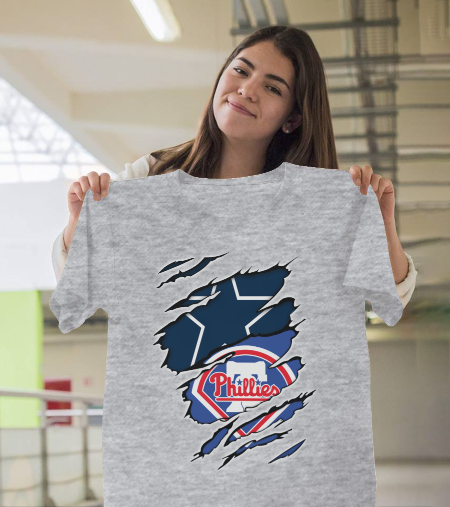 Dallas Cowboys Philadelphia Phillies Mashup T-Shirt