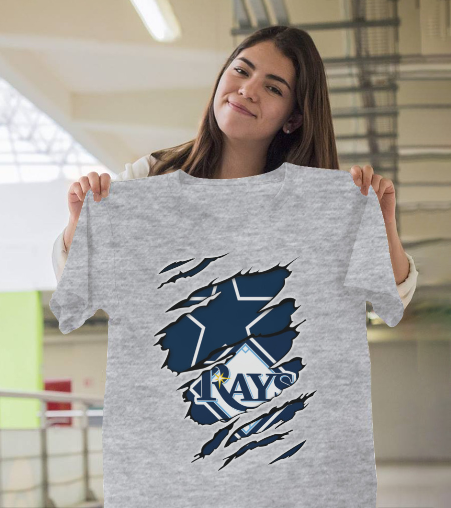 Cowboys Rays Star Tear T-Shirt