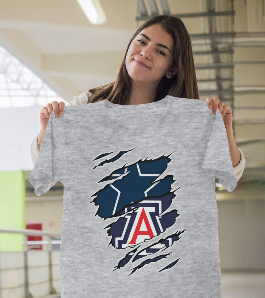 Dallas Cowboys Arizona Wildcats Collaboration T-Shirt
