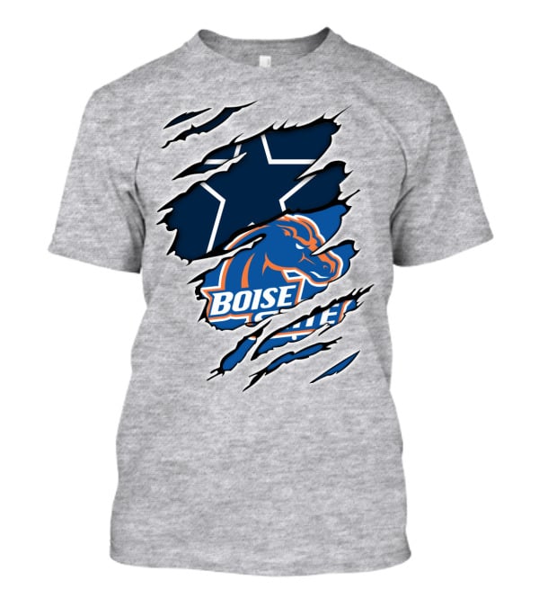 Boise State Cowboys Star Logo Mashup T-Shirt