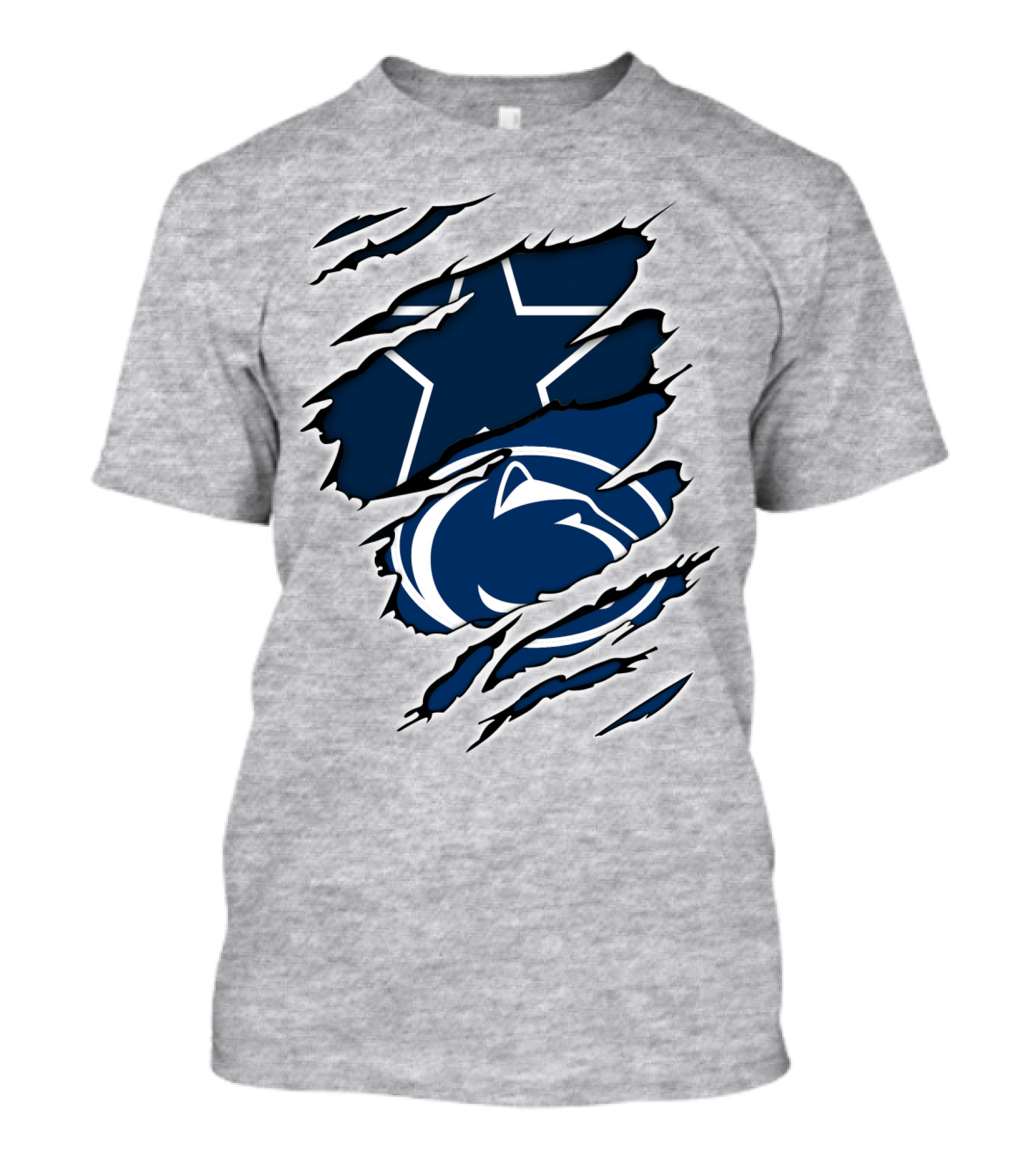 Cowboys Penn State Nittany Lions Star Claw Marks T-Shirt