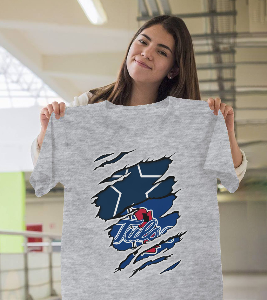 Tulsa Cowboys Dallas Star Rip T-Shirt