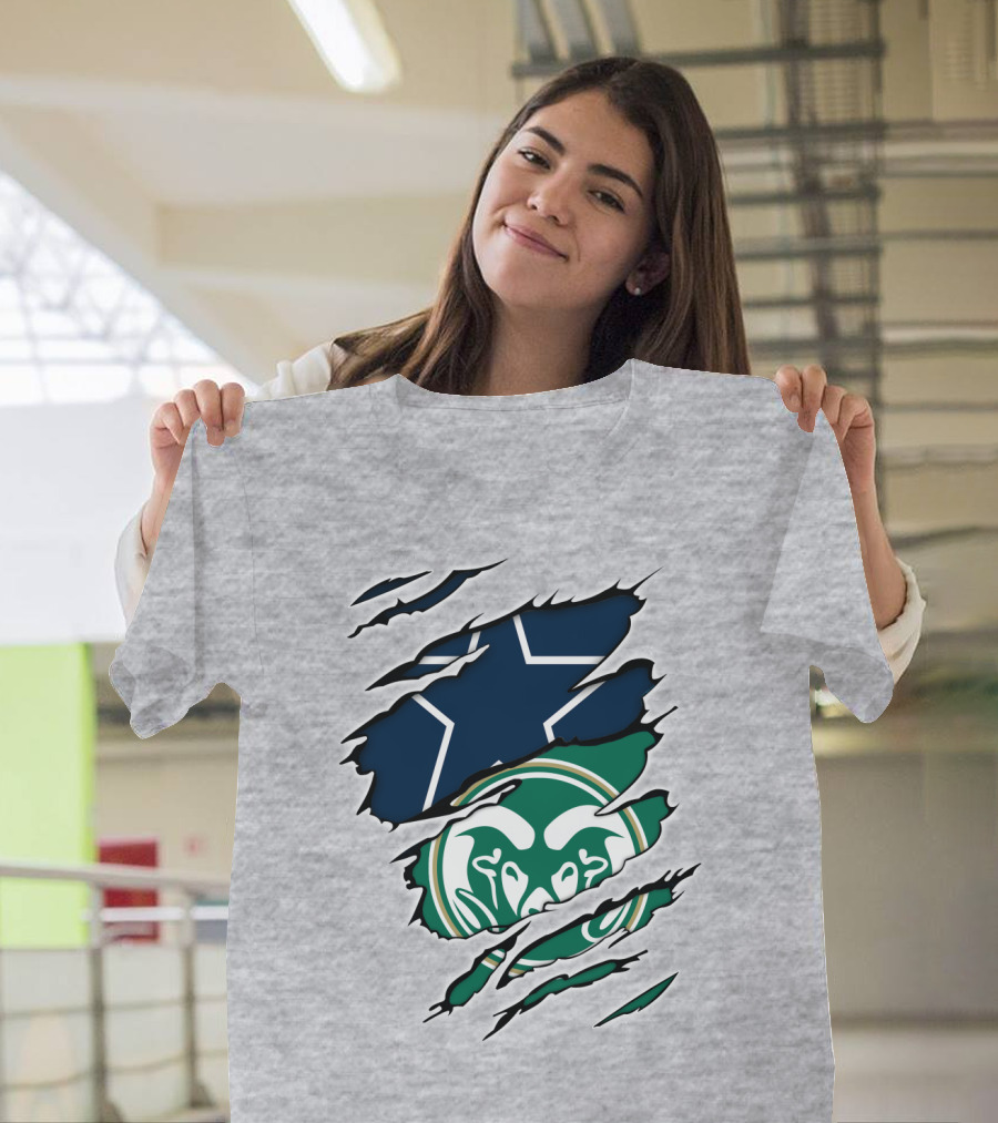 Cowboys Rams Star Logo Fusion T-Shirt